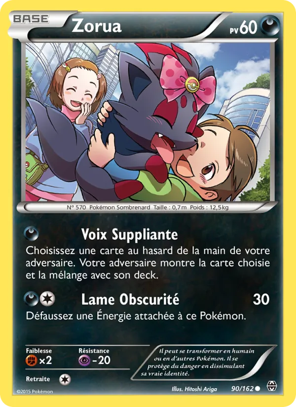 Carte Pokémon Zorua de l'extension Impulsion Turbo
