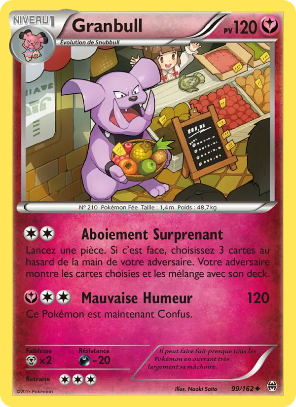 Carte Pokémon Granbull de l'extension Impulsion Turbo