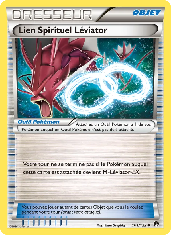 Carte Pokémon Lien Spirituel Léviator de l'extension Rupture Turbo