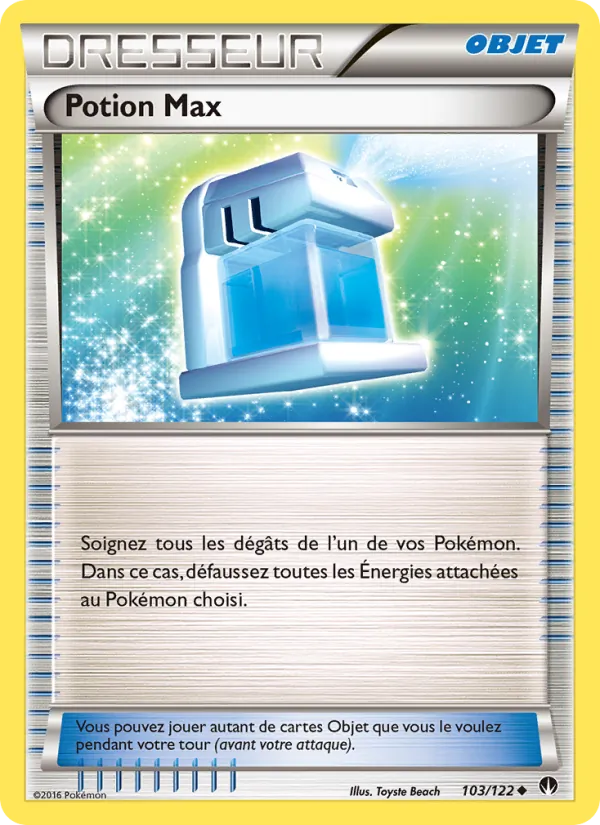 Carte Pokémon Potion Max de l'extension Rupture Turbo