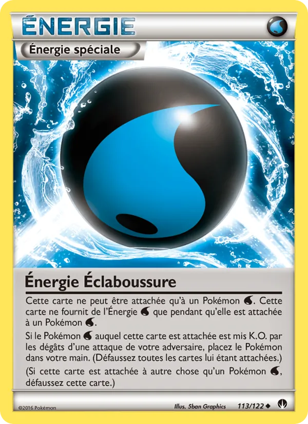 Carte Pokémon Énergie Éclaboussure de l'extension Rupture Turbo