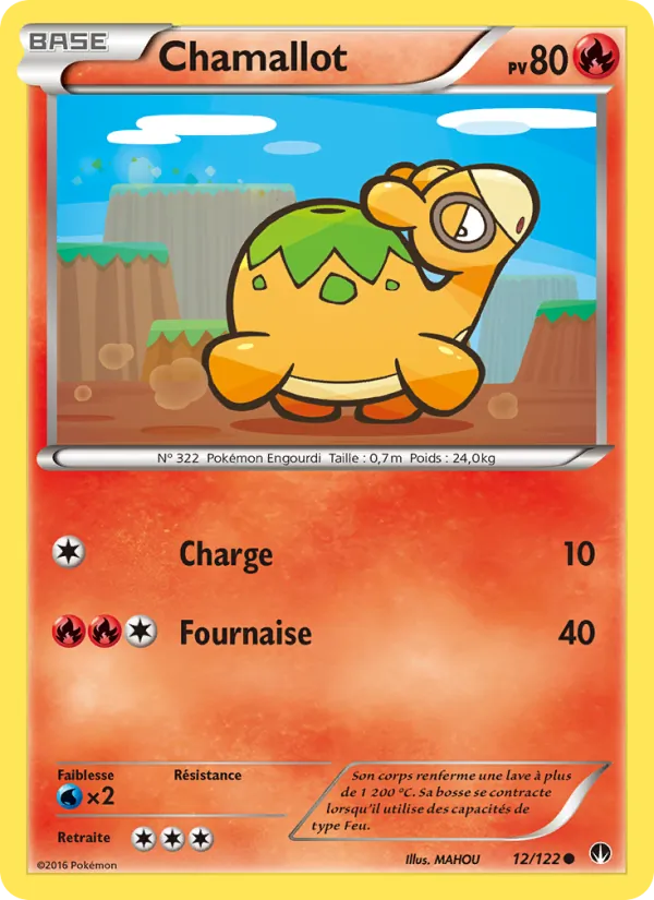 Carte Pokémon Chamallot de l'extension Rupture Turbo