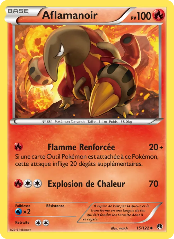 Carte Pokémon Aflamanoir de l'extension Rupture Turbo