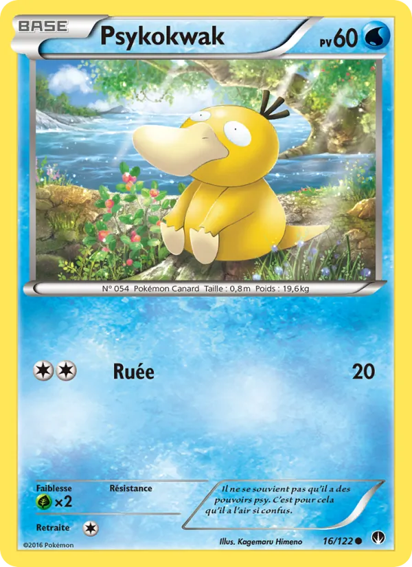 Carte Pokémon Psykokwak de l'extension Rupture Turbo