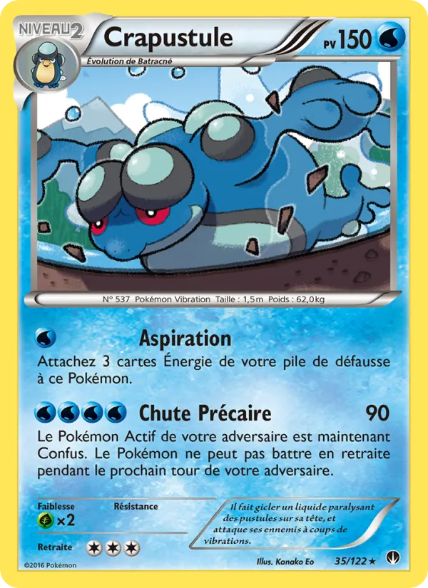 Carte Pokémon Crapustule de l'extension Rupture Turbo