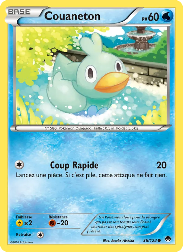 Carte Pokémon Couaneton de l'extension Rupture Turbo