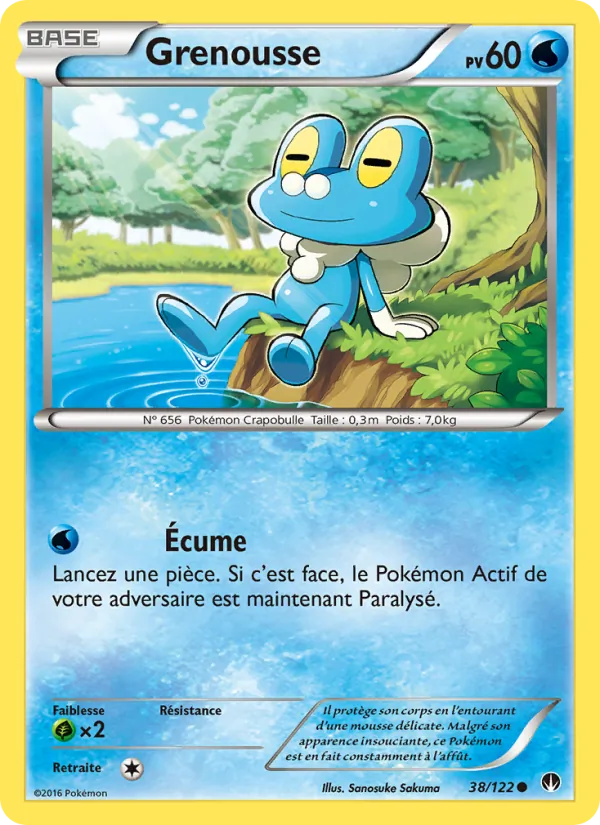 Carte Pokémon Grenousse de l'extension Rupture Turbo