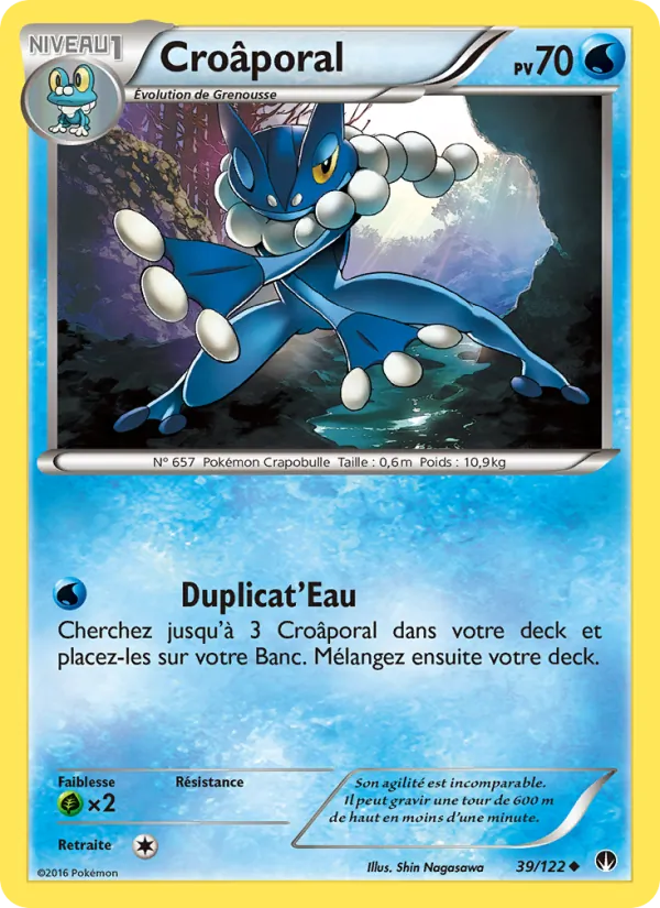 Carte Pokémon Croâporal de l'extension Rupture Turbo