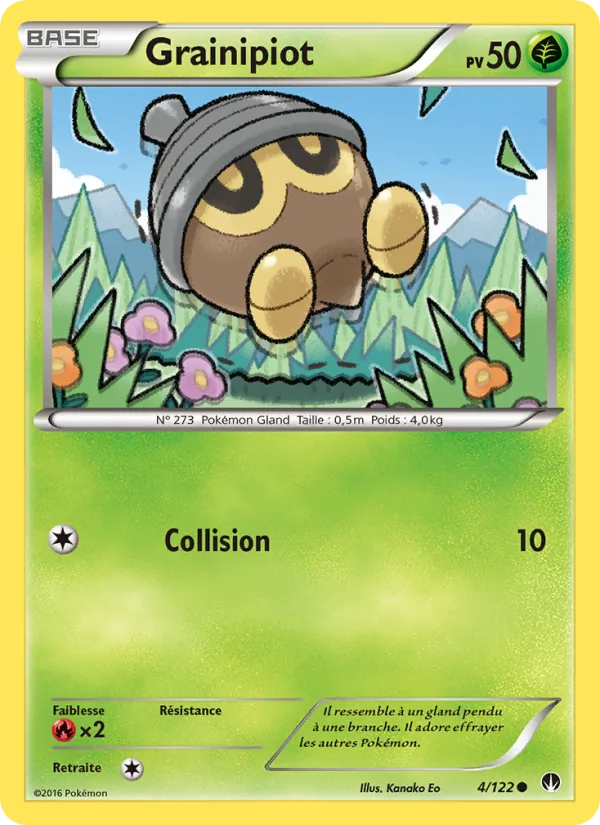 Carte Pokémon Grainipiot de l'extension Rupture Turbo