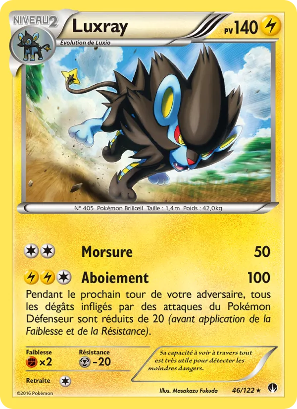 Carte Pokémon Luxray de l'extension Rupture Turbo