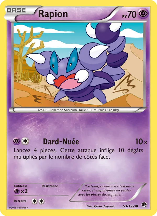 Carte Pokémon Rapion de l'extension Rupture Turbo
