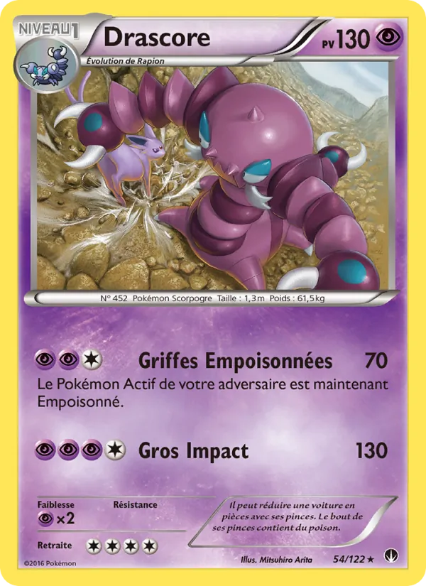 Carte Pokémon Drascore de l'extension Rupture Turbo