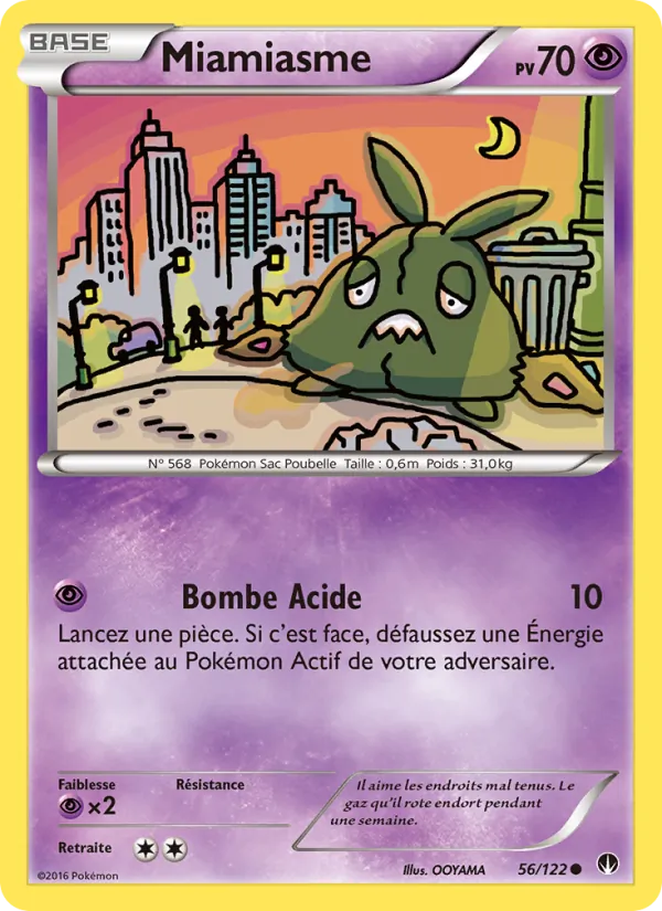 Carte Pokémon Miamiasme de l'extension Rupture Turbo