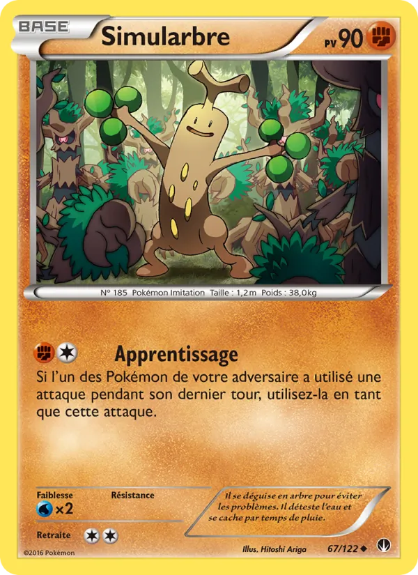 Carte Pokémon Simularbre de l'extension Rupture Turbo