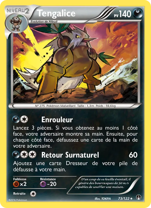 Carte Pokémon Tengalice de l'extension Rupture Turbo