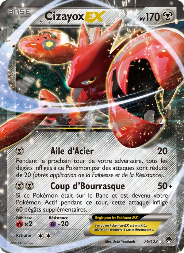 Carte Pokémon Cizayox EX de l'extension Rupture Turbo