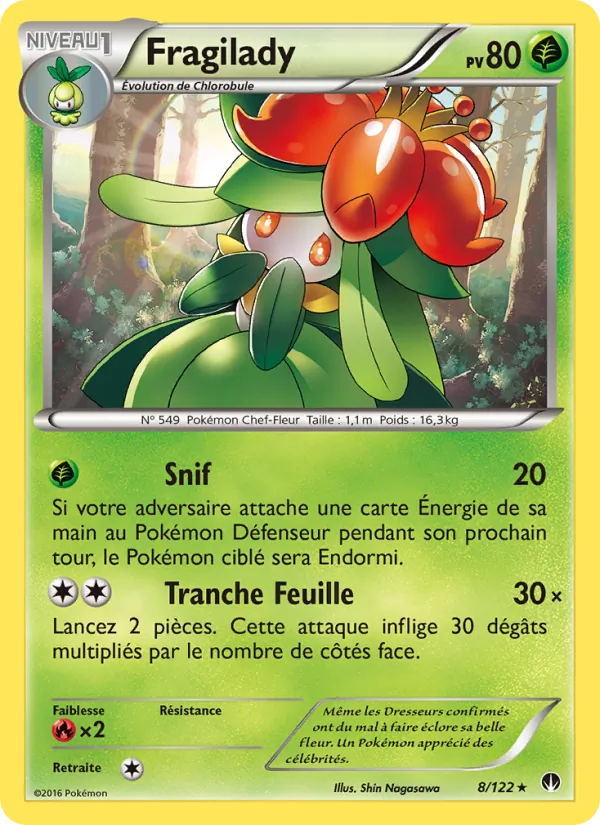 Carte Pokémon Fragilady de l'extension Rupture Turbo