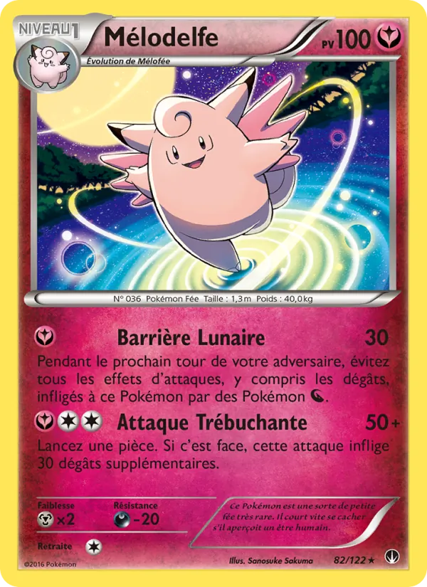 Carte Pokémon Mélodelfe de l'extension Rupture Turbo