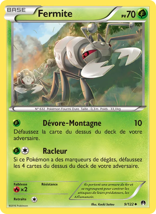 Carte Pokémon Fermite de l'extension Rupture Turbo