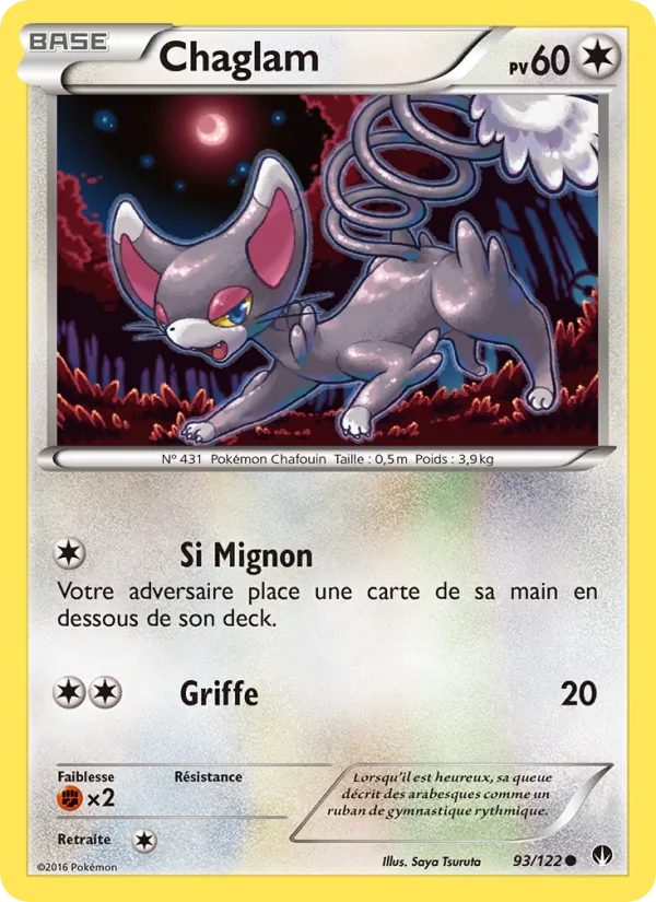 Carte Pokémon Chaglam de l'extension Rupture Turbo