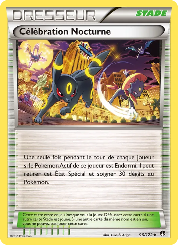 Carte Pokémon Célébration Nocturne de l'extension Rupture Turbo