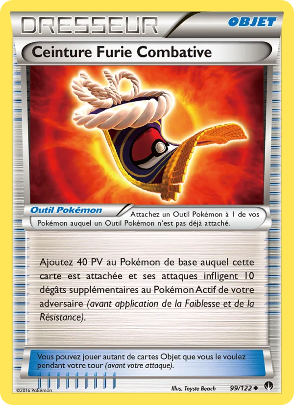 Carte Pokémon Ceinture Furie Combative de l'extension Rupture Turbo