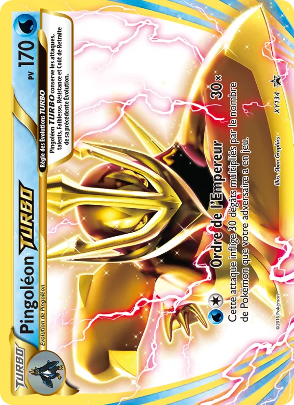 Carte Pokémon Pingoléon TURBO de l'extension Promo XY