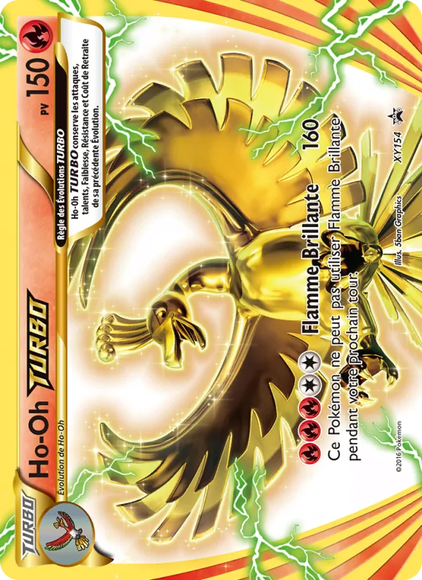 Carte Pokémon Ho-Oh TURBO de l'extension Promo XY