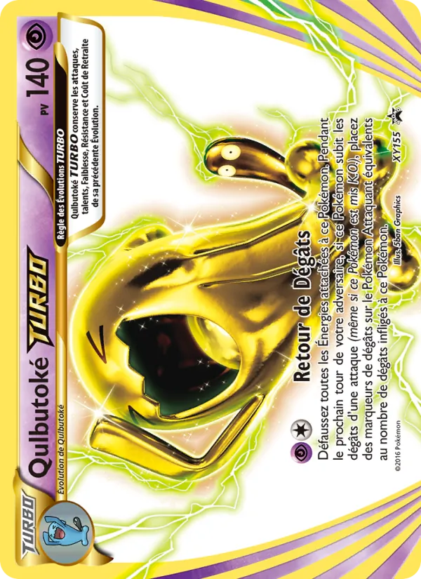 Carte Pokémon Qulbutoké TURBO de l'extension Promo XY