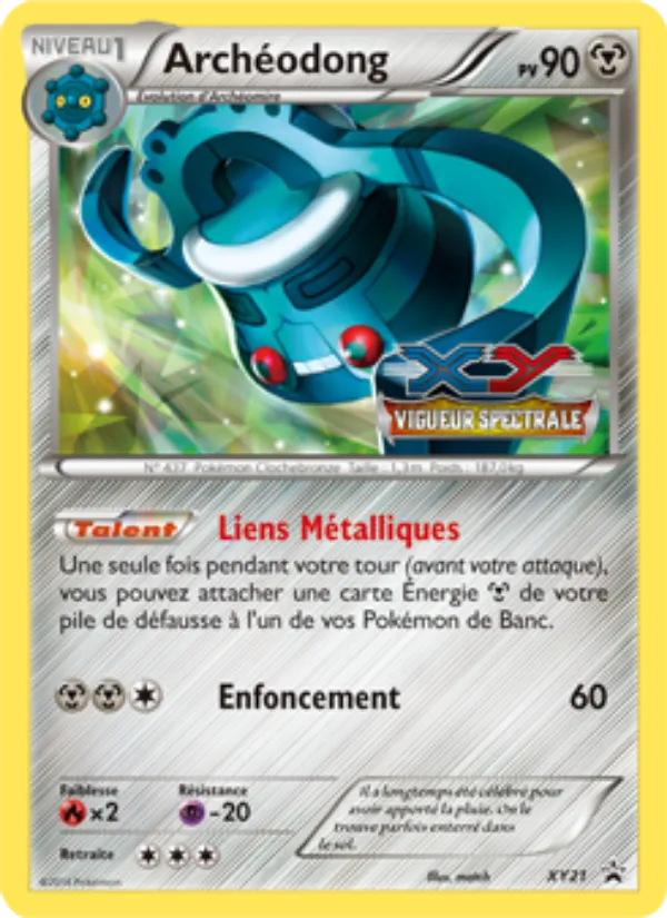 Carte Pokémon Archéodong de l'extension Promo XY