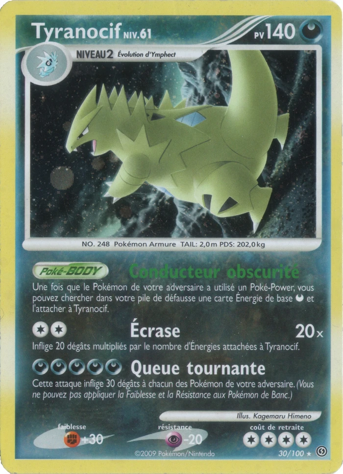 Carte Pokémon Tyranocif de l'extension Tempête