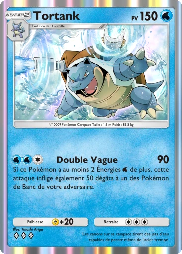 Carte Pokémon Tortank de l'extension Embrasement Écarlate