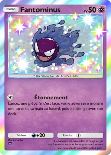 Carte Pokémon Fantominus de l'extension Gardiens Astraux
