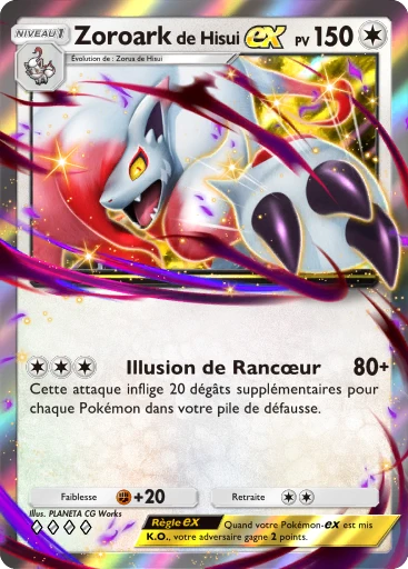 Carte Pokémon Zoroark de Hisui-ex de l'extension Jours Heureux