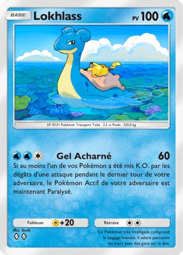 Carte Pokémon Lokhlass de l'extension Méga-Rayonnement