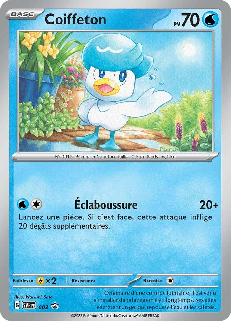 Carte Pokémon Coiffeton de l'extension SVP Black Star Promos