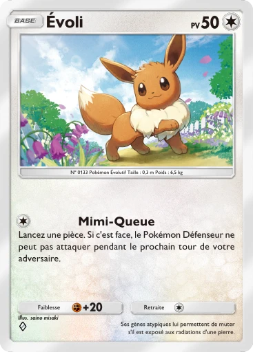 Carte Pokémon Évoli de l'extension Propulsion Paradoxe
