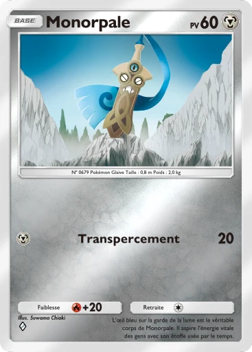 Carte Pokémon Monorpale de l'extension Booster de Luxe Méga