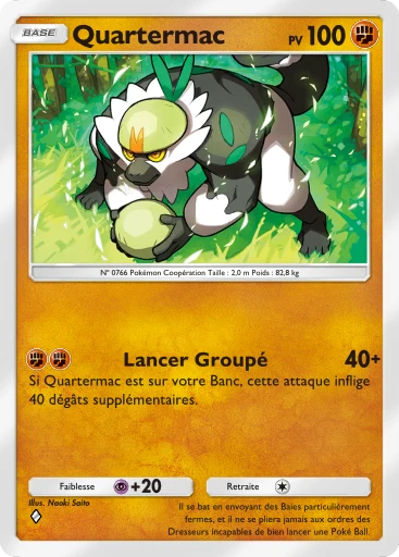 Carte Pokémon Quartermac de l'extension Crise Interdimensionnelle