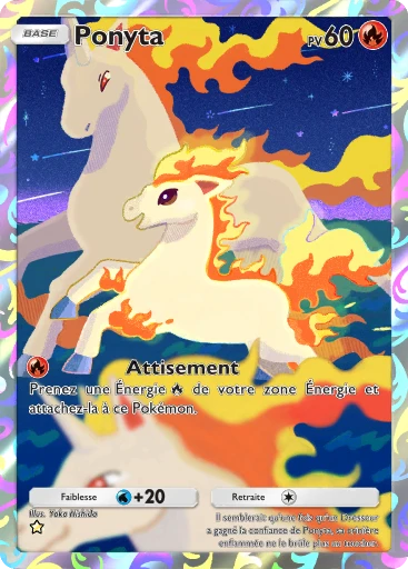 Carte Pokémon Ponyta de l'extension Domination Céleste