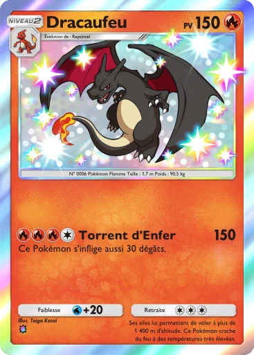 Carte Pokémon Dracaufeu de l'extension Embrasement Écarlate