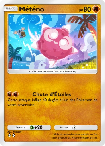 Carte Pokémon Météno de l'extension Gardiens Astraux