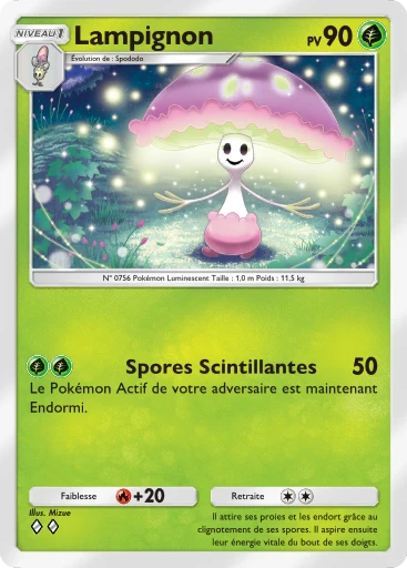 Carte Pokémon Lampignon de l'extension L'Île Fabuleuse