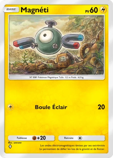 Carte Pokémon Magnéti de l'extension Booster de Luxe ex