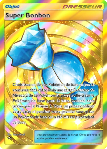 Carte Pokémon Super Bonbon de l'extension Booster de Luxe ex