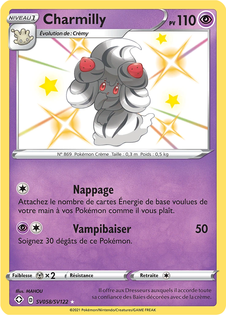 Carte Pokémon Charmilly de l'extension Destinées Radieuses