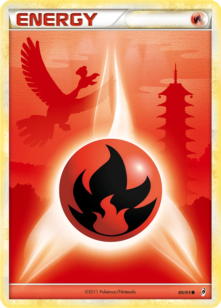 Carte Pokémon Énergie Feu de l'extension L'appel des Légendes