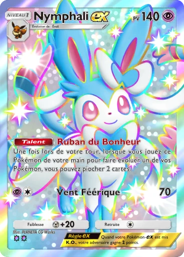 Carte Pokémon Nymphali-ex de l'extension Parade Onirique