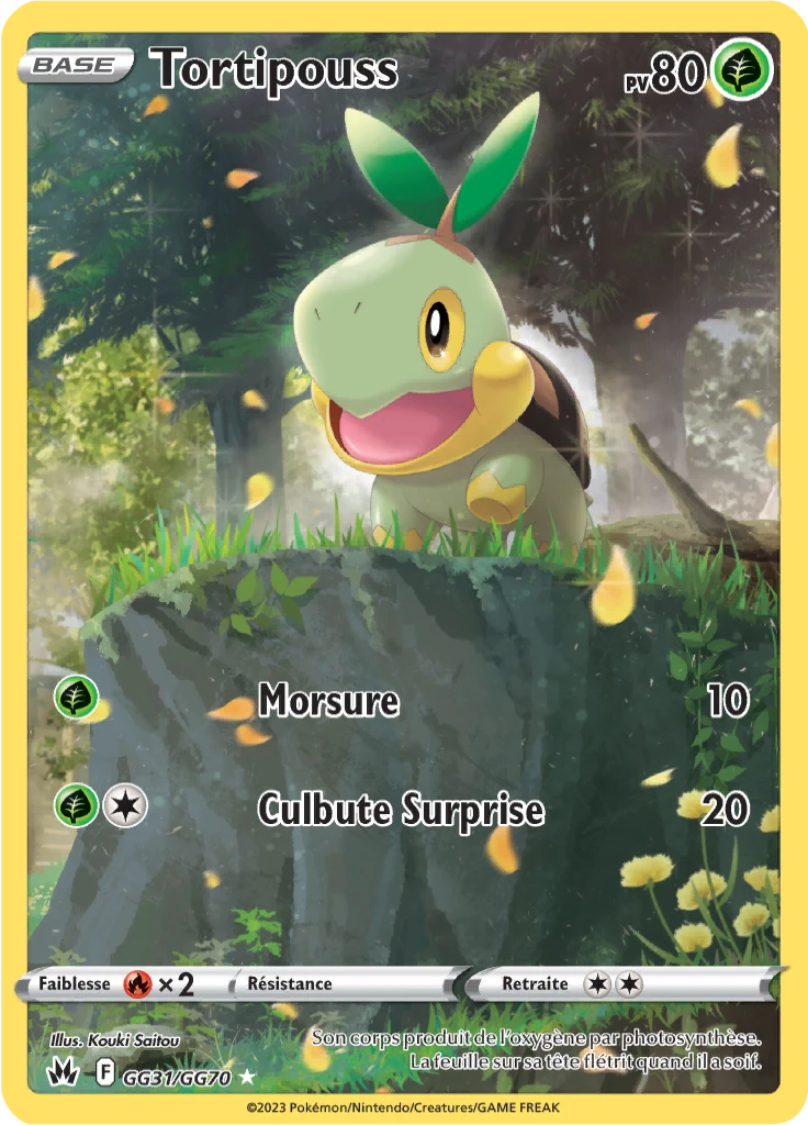 Carte Pokémon Tortipouss de l'extension Zénith Suprême