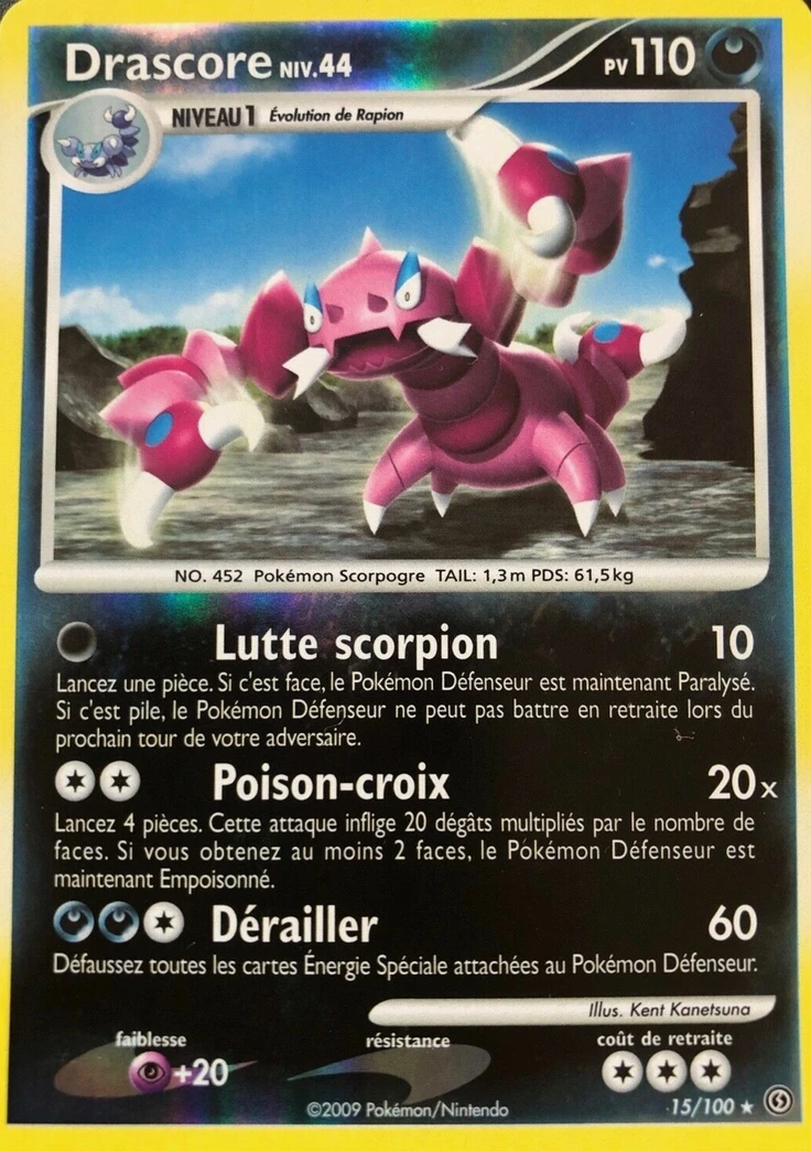 Carte Pokémon Drascore de l'extension Tempête